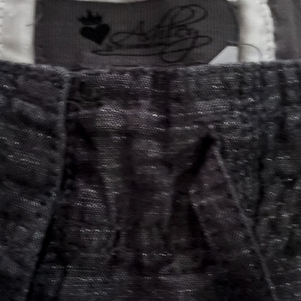 Ashley Stewart Charcoal Textured Shorts